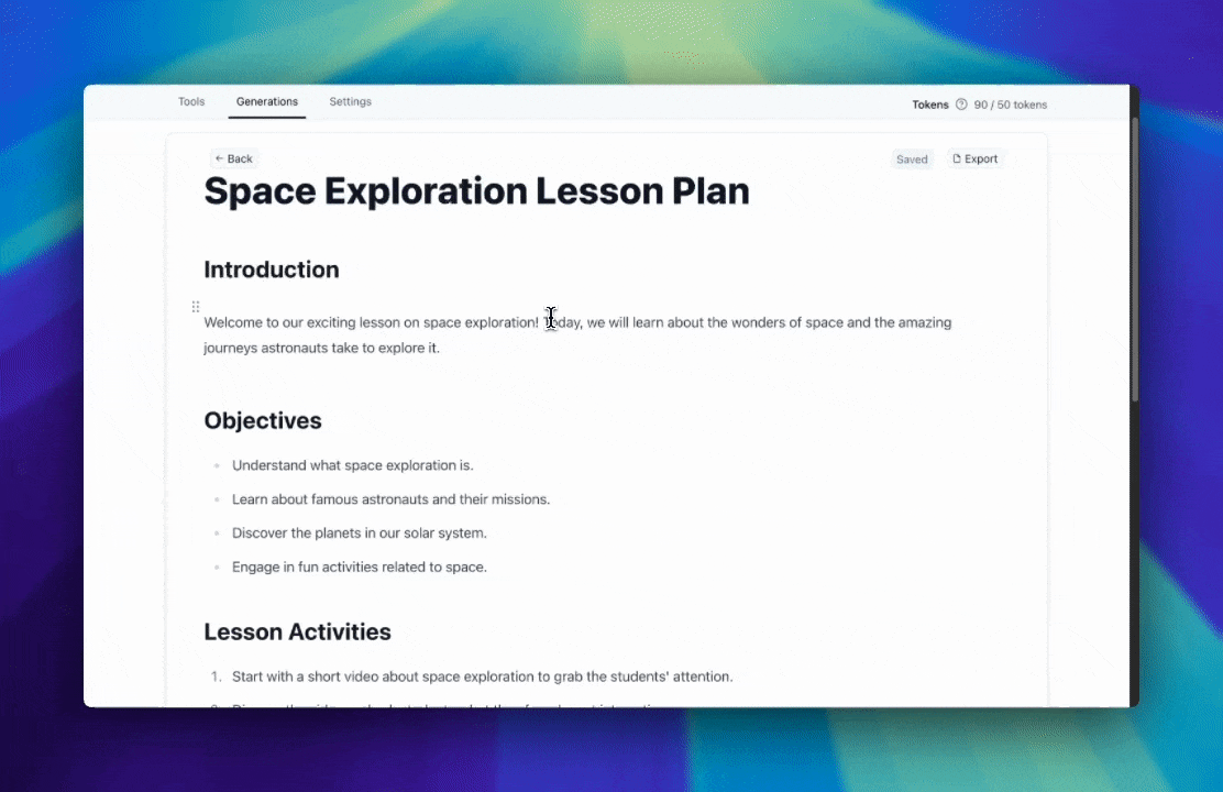 Feature 3: Chiudi la dichiarazione con un click